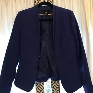 Purple fitted blazer